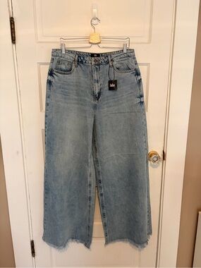 Dressed in LALA Light Blue Wide Leg Jeans